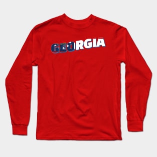 Georgia vintage style retro souvenir Long Sleeve T-Shirt